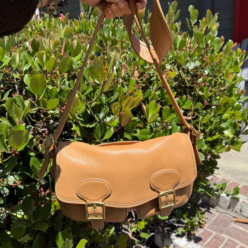 Vintage Coach Legacy Small Field Bag 9128 Tan Leather Crossbody Rare 2001 - Picture 16 of 16